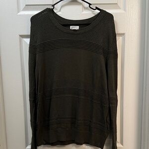 Market & Spruce Olive Crew Neck Sweater